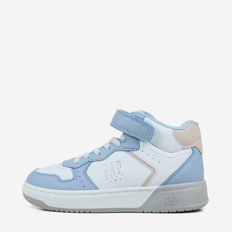 GAP Girls Chicago Mid Trainers Blue/White/Pink