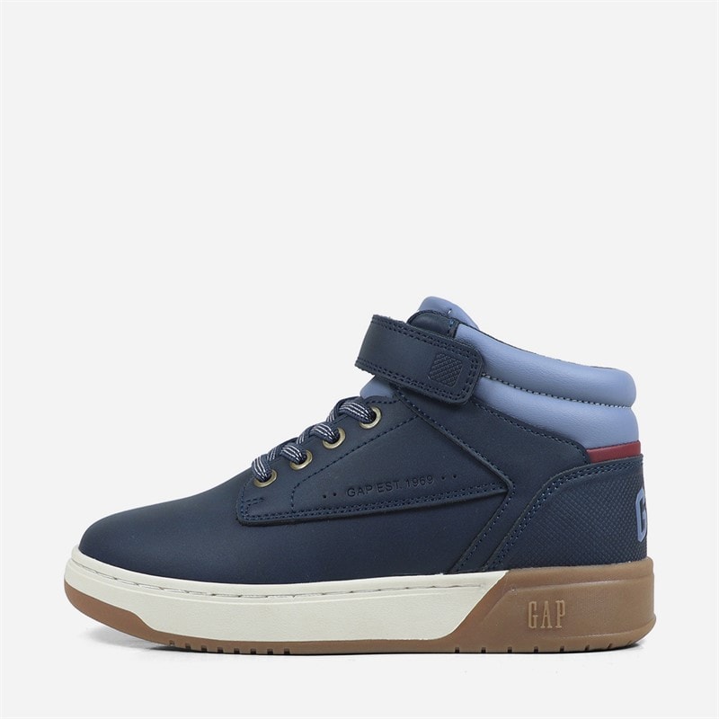 GAP Boys Travis Mid Trainers Navy/Blue/Red