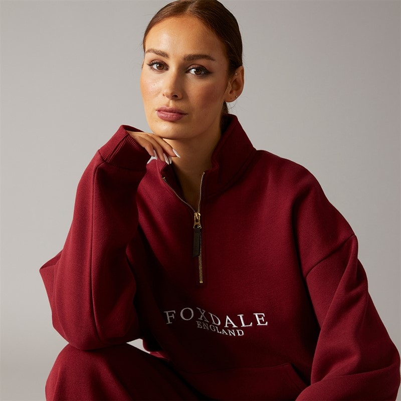 Foxdale Womens Abbot Sweatshirt Burgundy