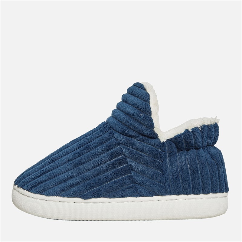KRUSH Womens Cosy Puffi Slippers Navy