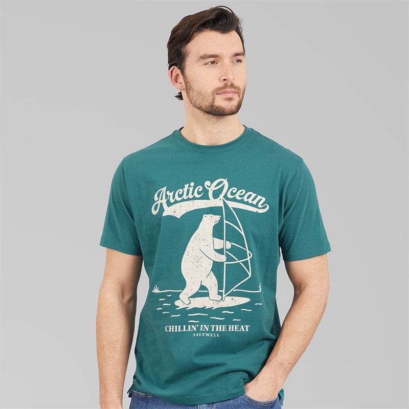 Saltwell Mens Lucas T-Shirt Pine Green