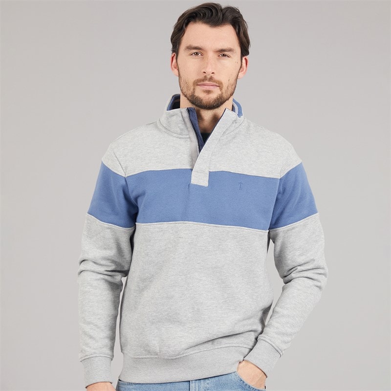 Saltwell Mens Girona Sweatshirt Light Grey Marl
