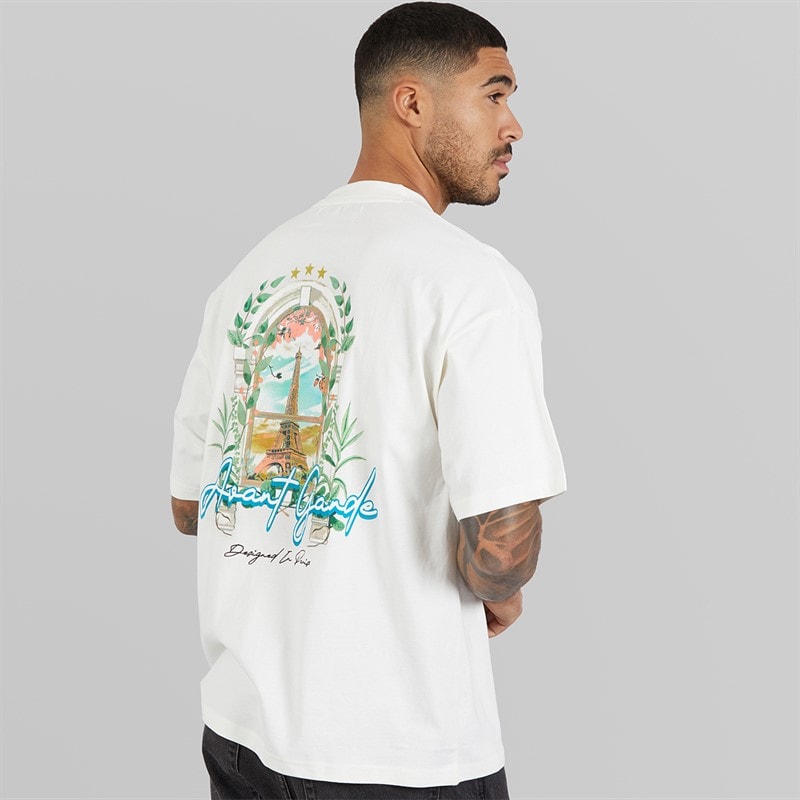 Avant Garde Mens Windows T-Shirt Off White