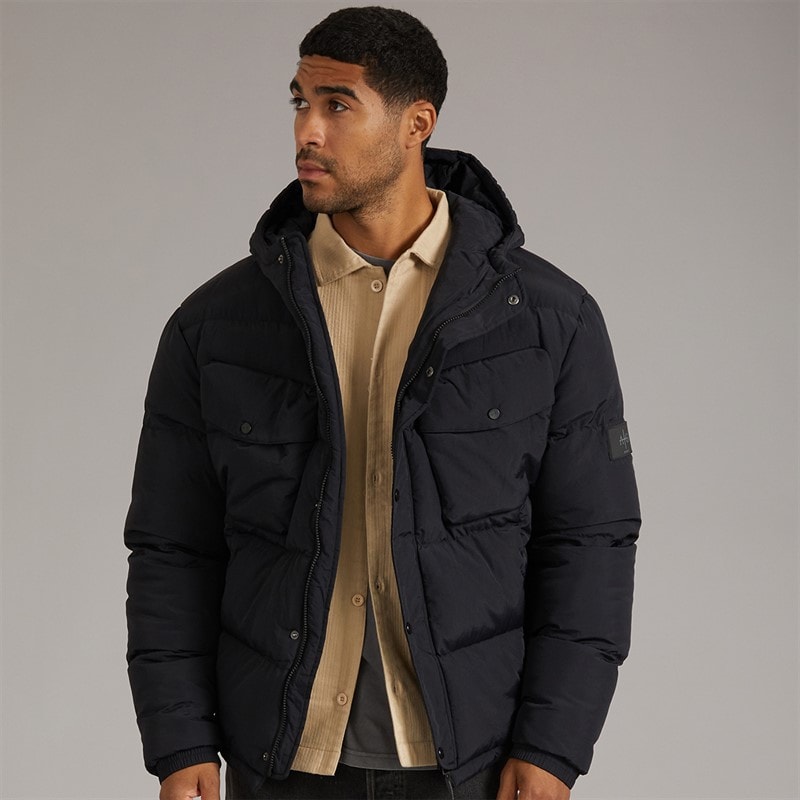 Avant Garde Mens Atlantic Puffer Coat Black
