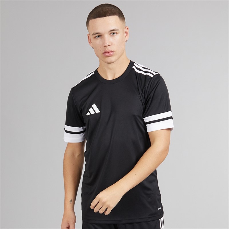 adidas Mens Squadra 25 Training T-Shirt Black/White