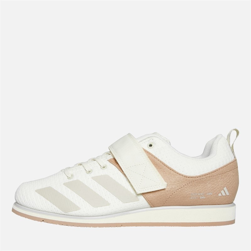 adidas Mens Powerlift 5 Weight Lifting Training Shoes Off White/Wonder Alumina/Warm Sandstone