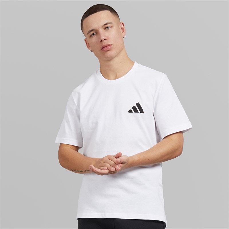 adidas Mens Graphic T-Shirt White
