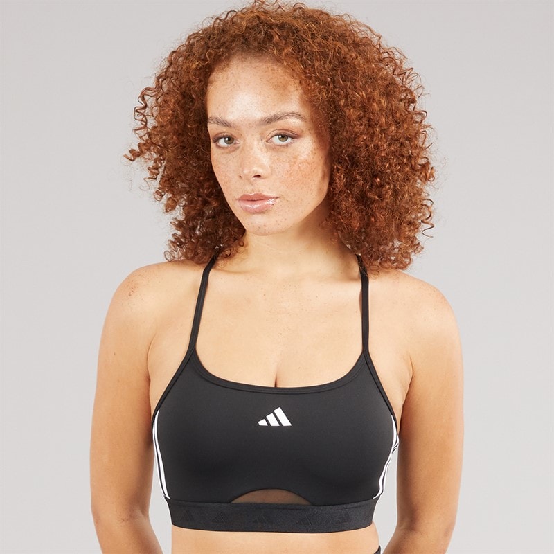 adidas Womens Hyperglam Bralette Black/White