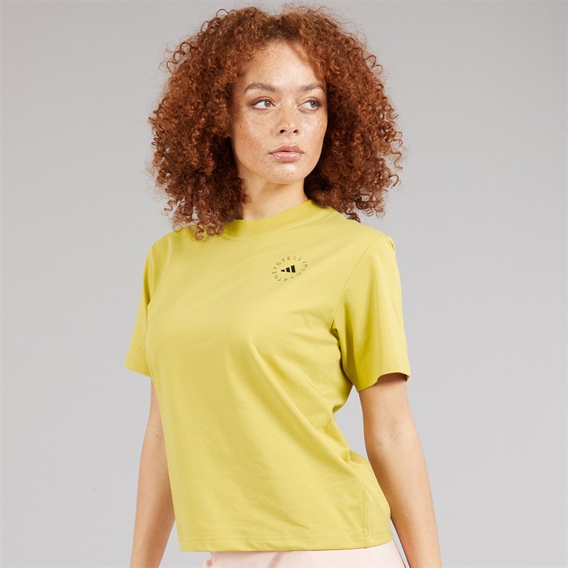 adidas Womens Stella McCartney True Casuals T-Shirt Halo Gold