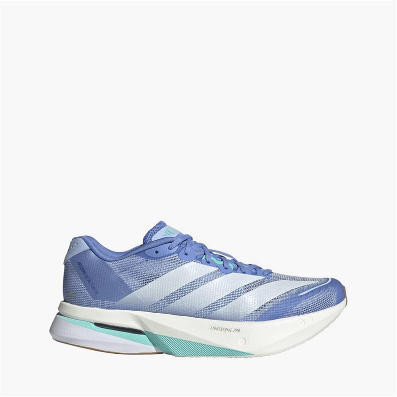 adidas Womens Adizero Boston 13 Neutral Running Shoes Blue Fusion/Zero Metalic/Glow Blue