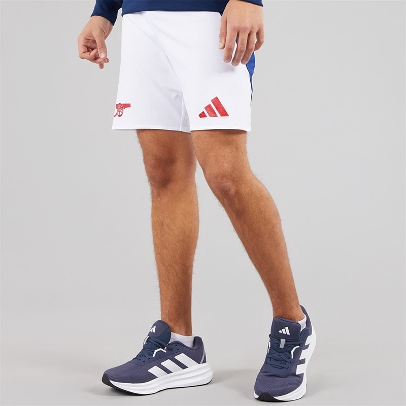 adidas Mens AFC Arsenal FC 24/25 Authentic Home Shorts White/Victory Blue