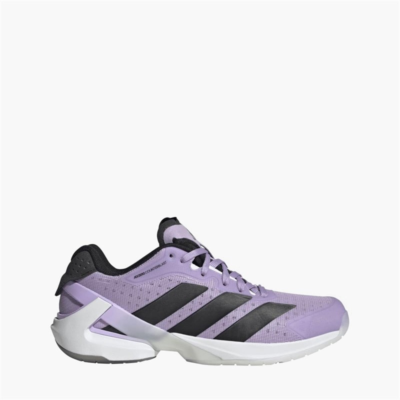 adidas Womens Counterblast Indoor Performance Court Shoes Cloud White/Core Black/Powder Plum