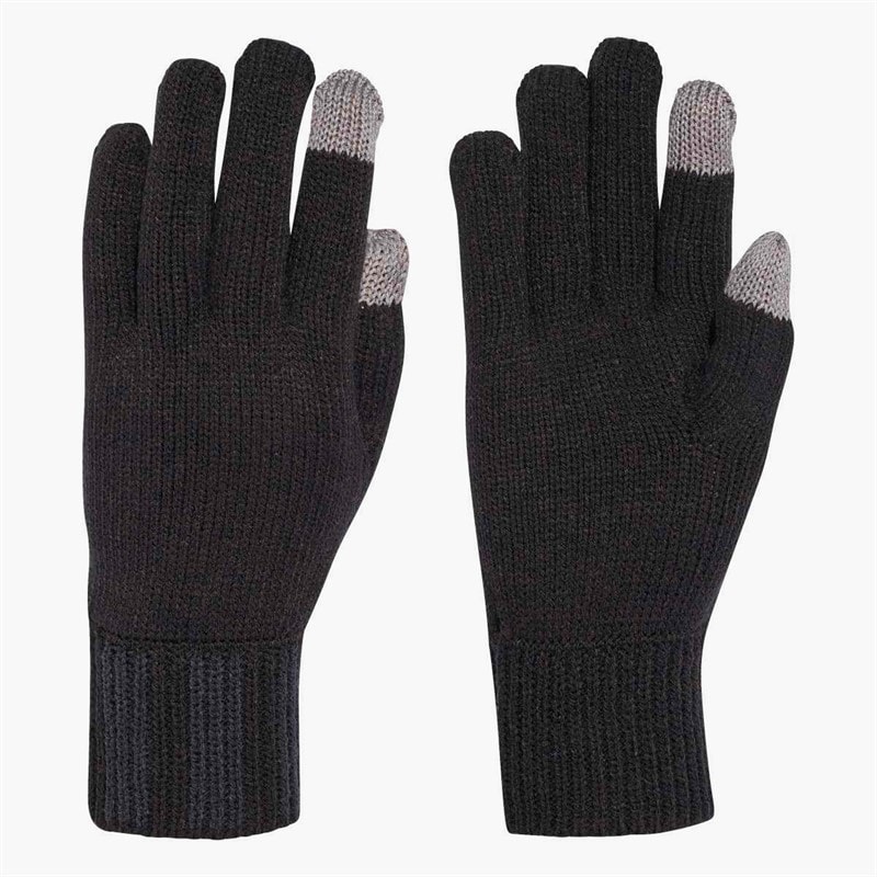 adidas Mens Logo Knit Gloves Black