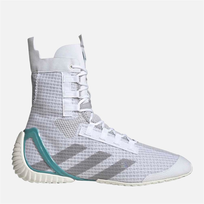 adidas Mens Speedex 23 Boxing Shoes Cloud White/Grey Three/Powder Teal