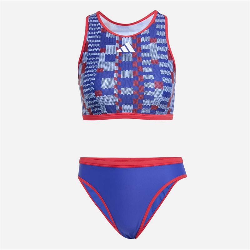 adidas Womens X Tom Daley Bikini Semi Lucid Blue/Pure Ruby