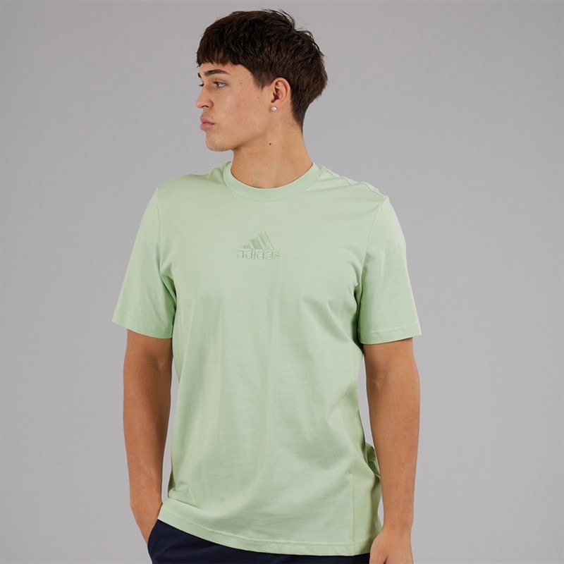 adidas Mens Studio Lounge T-Shirt Linen Green