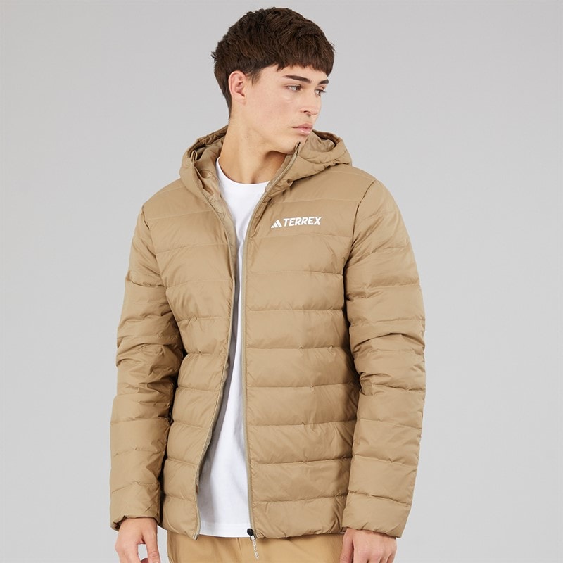 adidas Mens Terrex Multi Essentials Climawarm Insulated Down Jacket Blanch Cargo