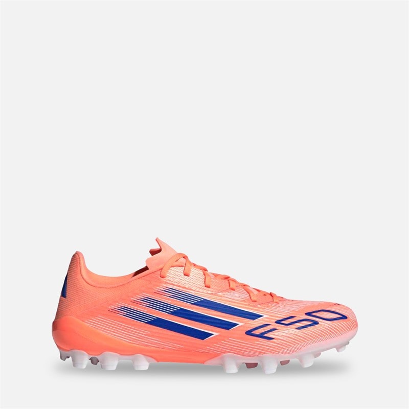 adidas Mens F50 League AG Artificial Ground Football Boots Beam Orange/Lucid Blue/Cloud White Beam Orange/Lucid Blue /Cloud White