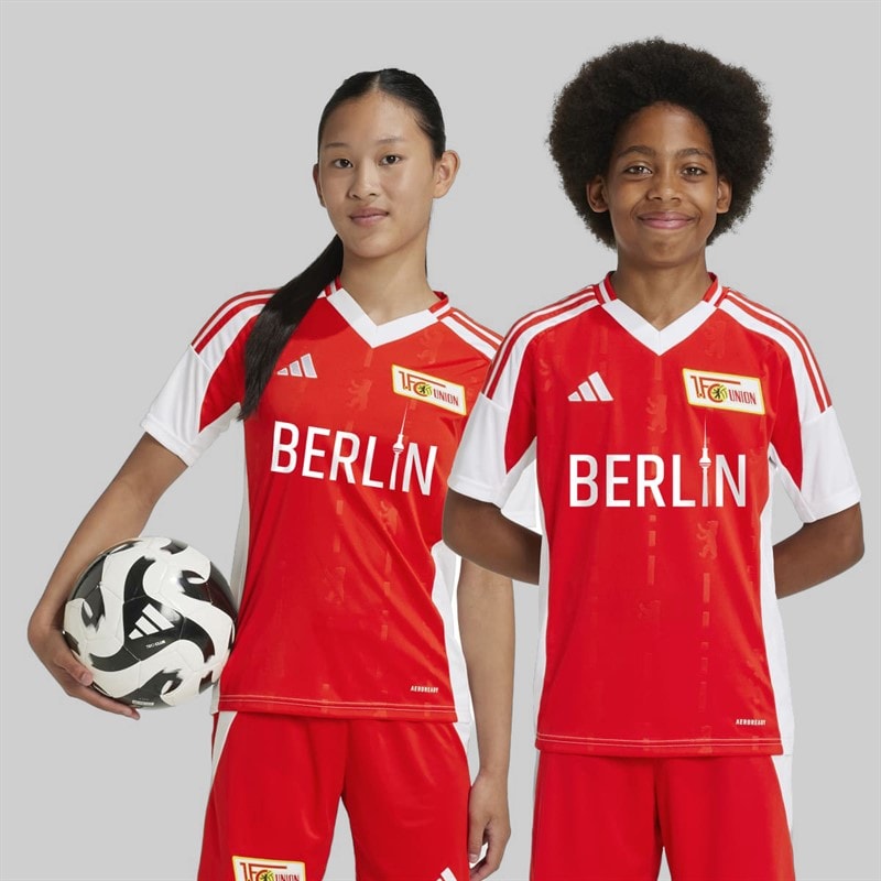 adidas Junior UNB 1. FC Union Berlin 24/25 Home Jersey Vivid Red/White