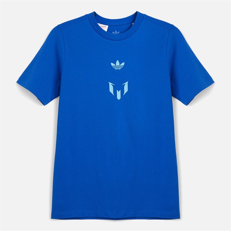 adidas Junior Boys Messi T-Shirt Royal Blue