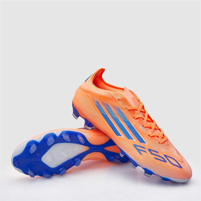 adidas Mens F50 Pro Coral Blaze Pack MG Multi Ground Football Boots Beam Orange/Lucid Blue/Cloud White Beam Orange/Lucid Blue /Cloud White