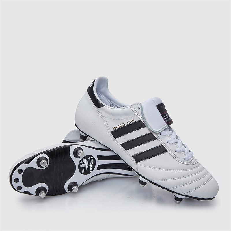 adidas Mens World Cup SG Soft Ground Football Boots Cloud White/Core Black/Gold Metallic