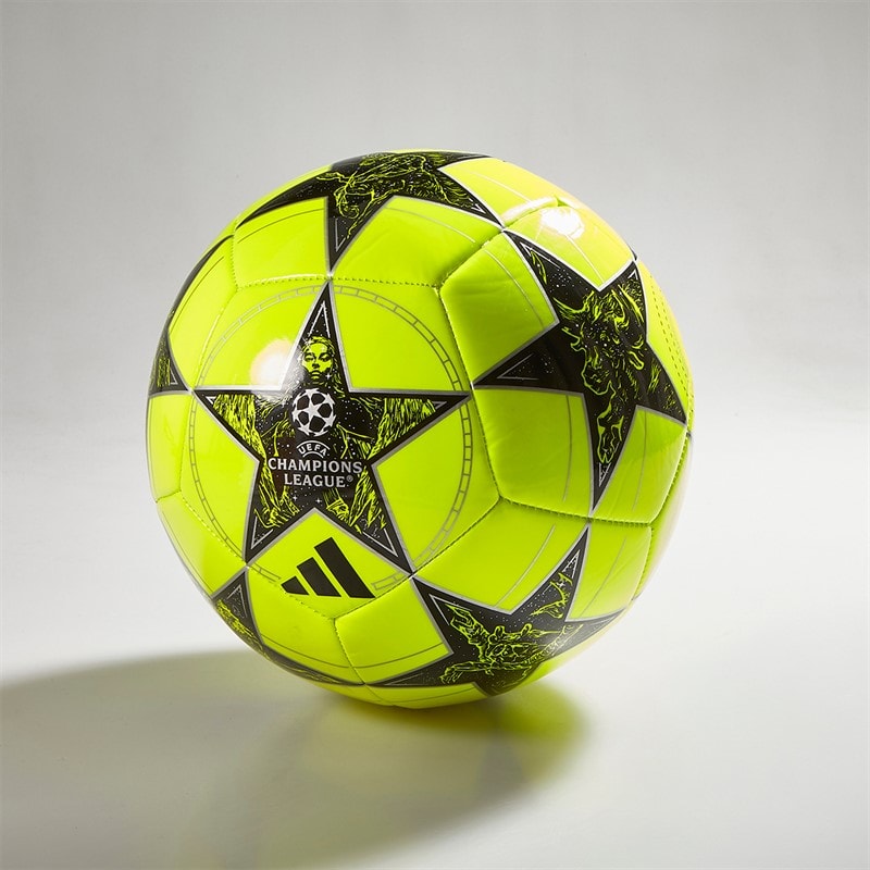 adidas UEFA Champions League Club Training Football Solar Yellow/Black/Silver Metallic