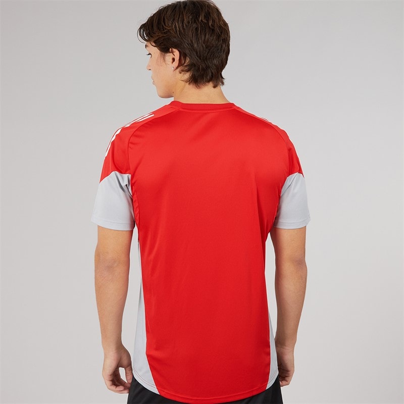 adidas Mens Tiro 24 Competition T-Shirt Pure Ruby/Team Green