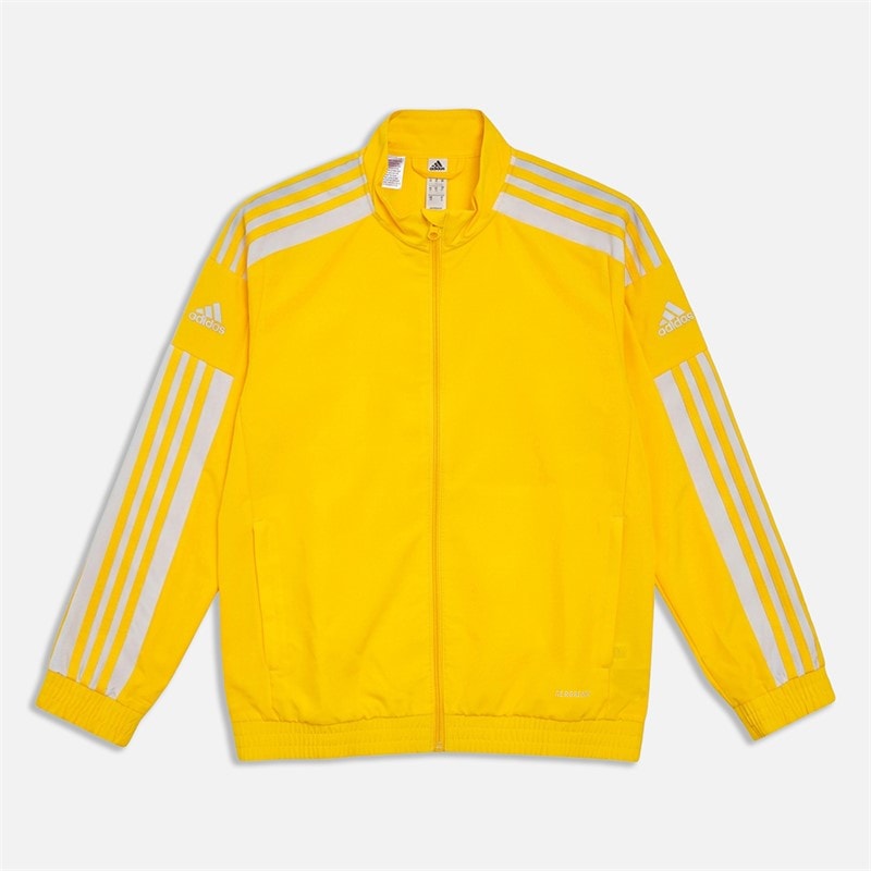 adidas Junior Boys Squadra 21 Track Jacket Team Yellow/White