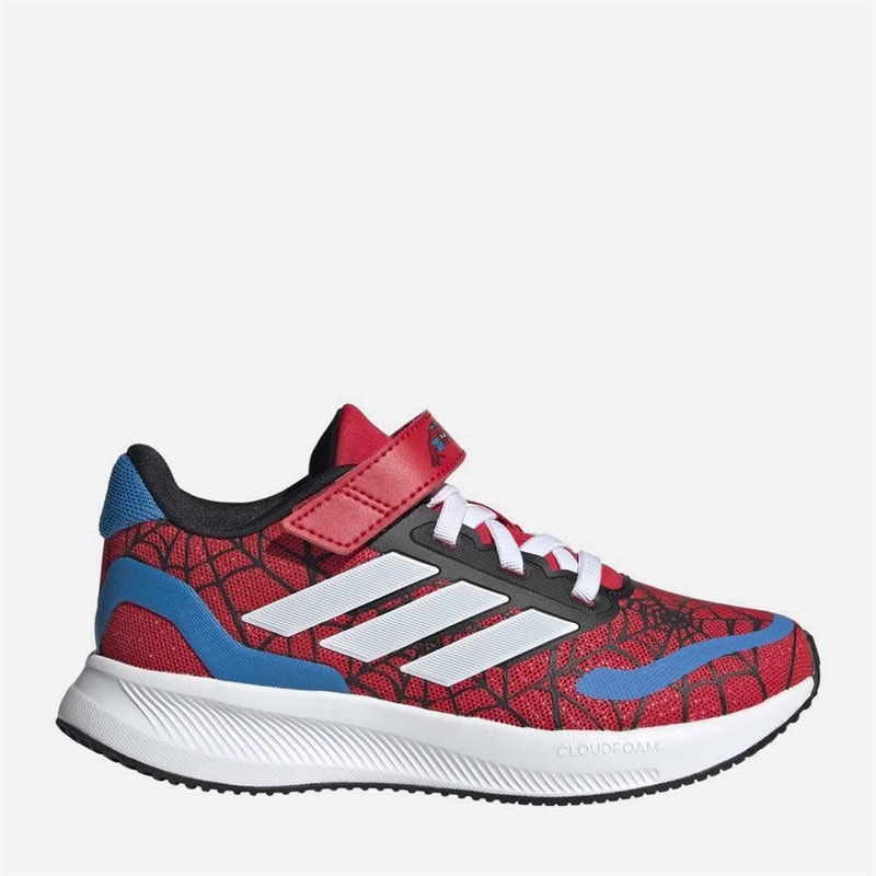 adidas Kids x Marvel Spider-Man Runfalcon 3.0 Trainers Pure Ruby/Cloud White/Bright Blue