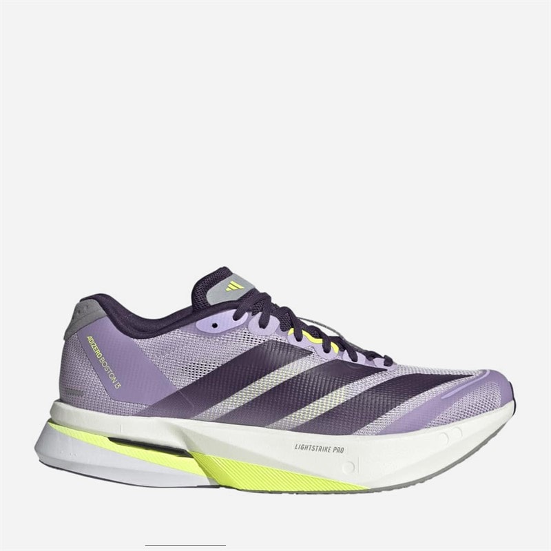 adidas Womens Adizero Boston 13 Neutral Running Shoes Powder Plum/Aurora Plum/Preloved Violet