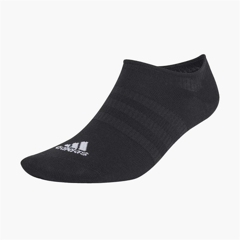 adidas Sportswear Thin And Light Three Pack No Show Socks Black/White