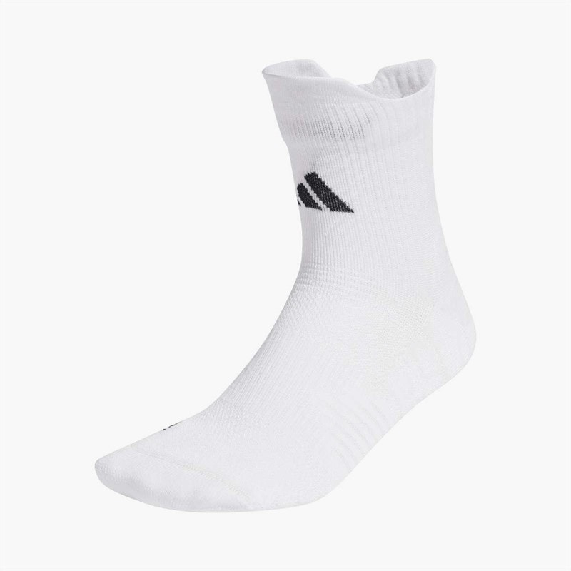 adidas RunX Cushioned Running Crew Socks White/White/Black