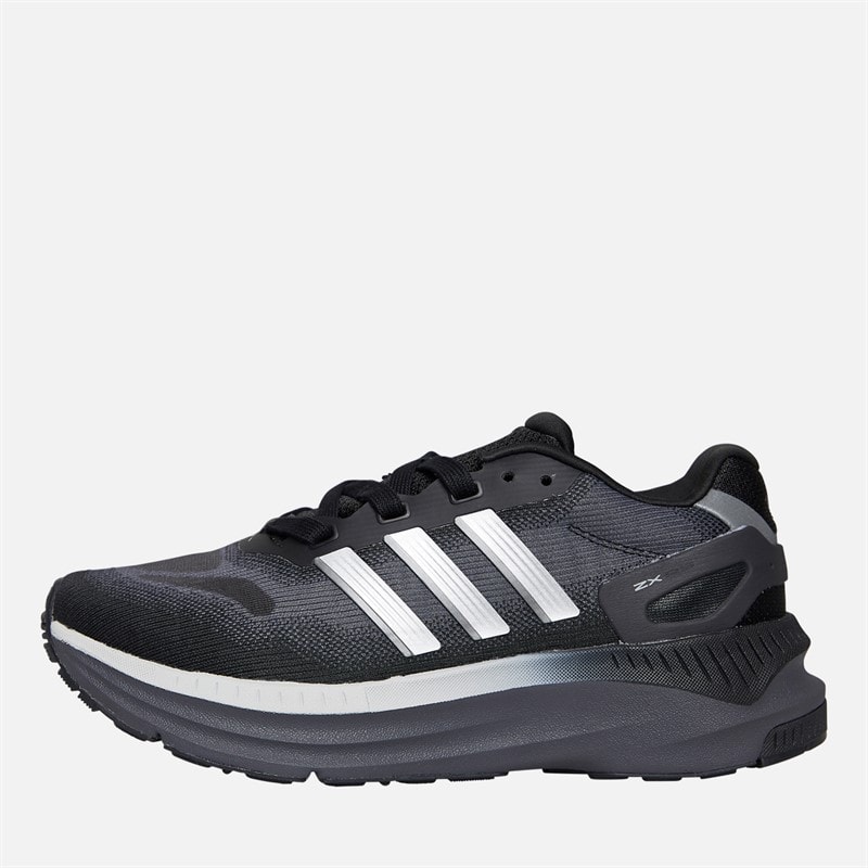 adidas Originals Junior Boys ZX RS Trainers Core Black/Silver Metallic/Carbon