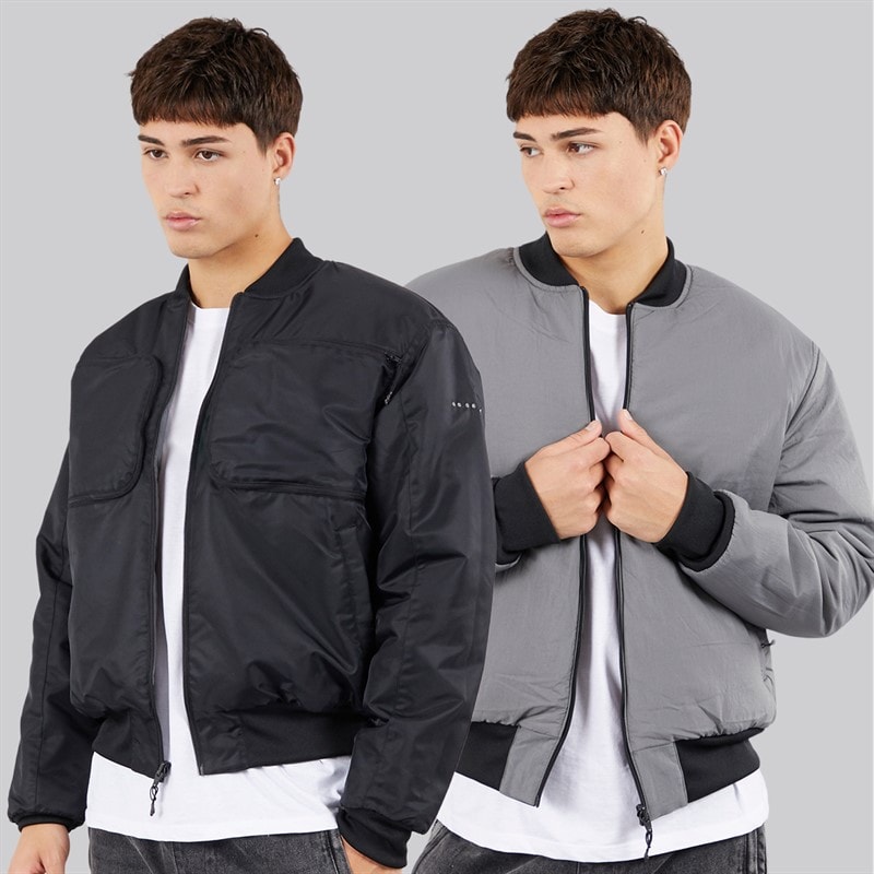 adidas Originals Mens Reclaim Reversible Bomber Jacket Black