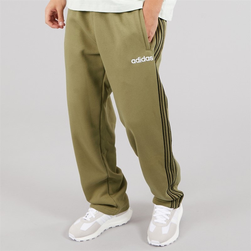 adidas Originals Mens Mesh Stripe Joggers Orbit Green