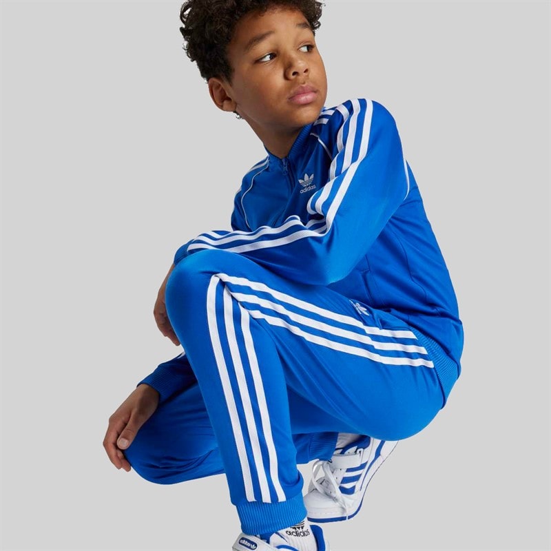 adidas Originals Junior Boys Adicolor Superstar Track Pants Blue