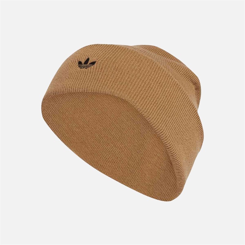 adidas Originals Mens Adicolor Trefoil Classic Beanie Cardboard