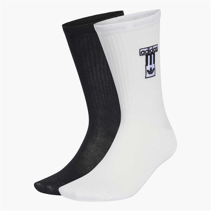 adidas Originals Adibreak Two Pack Crew Socks White/Black