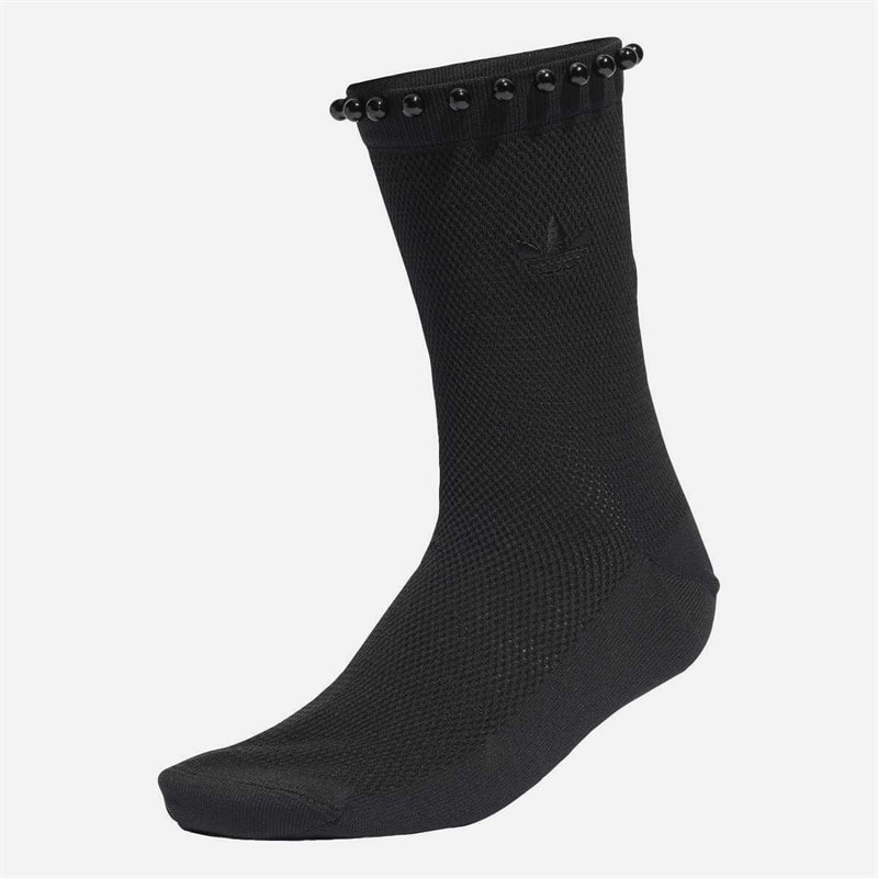 adidas Originals Womens Pearls Crew Socks Black