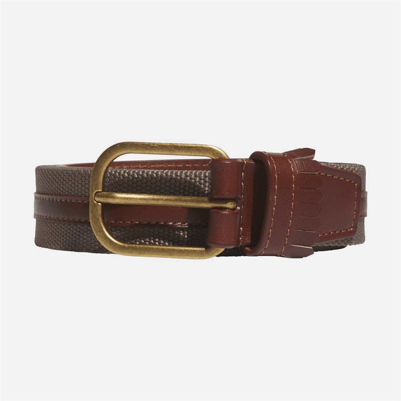 adidas Originals Mens Originals Leather Golf Belt Trace Brown