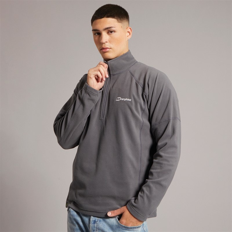 Berghaus Mens Anwick Half Zip Fleece Jacket Grey