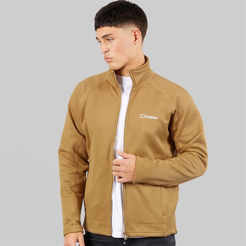 Berghaus Mens Bardney Full Zip Fleece Jacket Natural