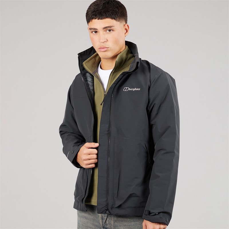 Berghaus Mens Woodwalk Hydroshell Waterproof Jacket Black