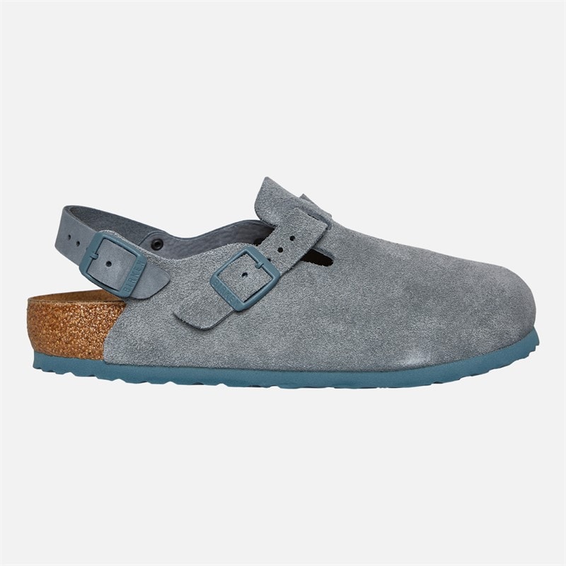 Birkenstock Tokio Ankle Strap Clogs Basalt Gray
