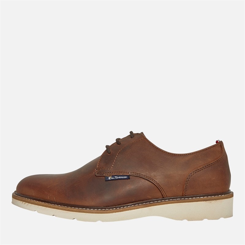 Ben Sherman Mens Hampton Derby Shoes Brown