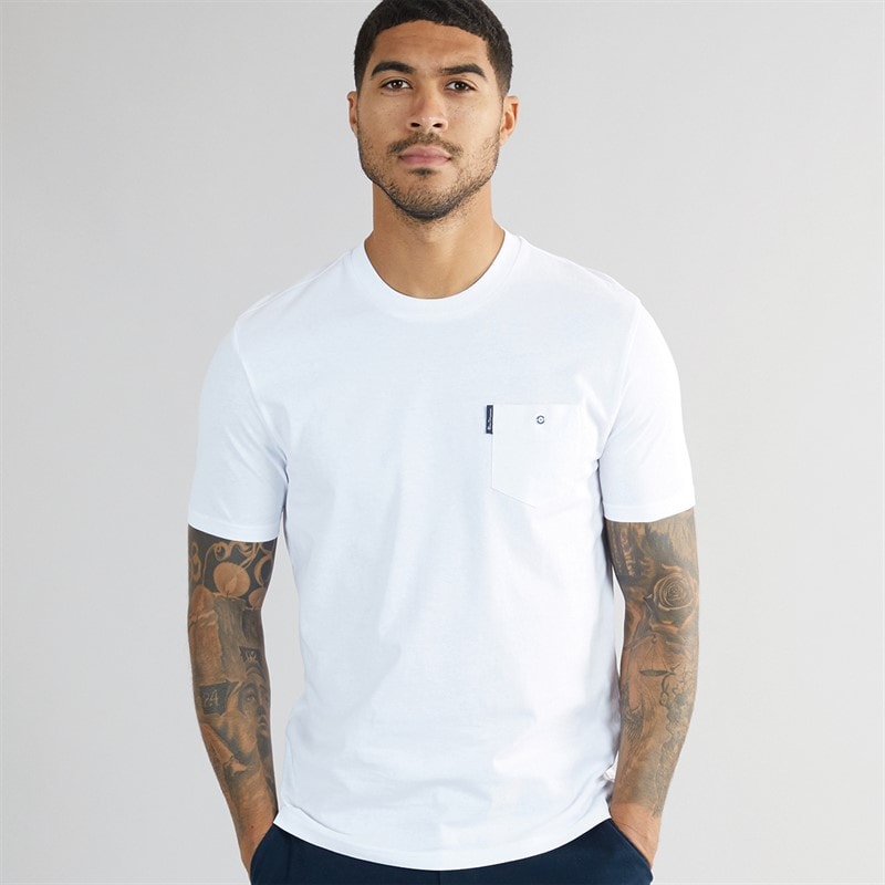 Ben Sherman Mens Signature Pocket T-Shirt White