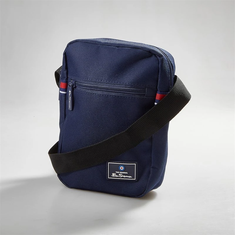 Ben Sherman Mens Bremner 2 Crossbody Bag Navy