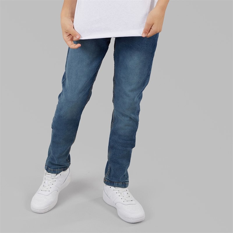 Brave Soul Boys Slim Fit Jeans Mid Blue
