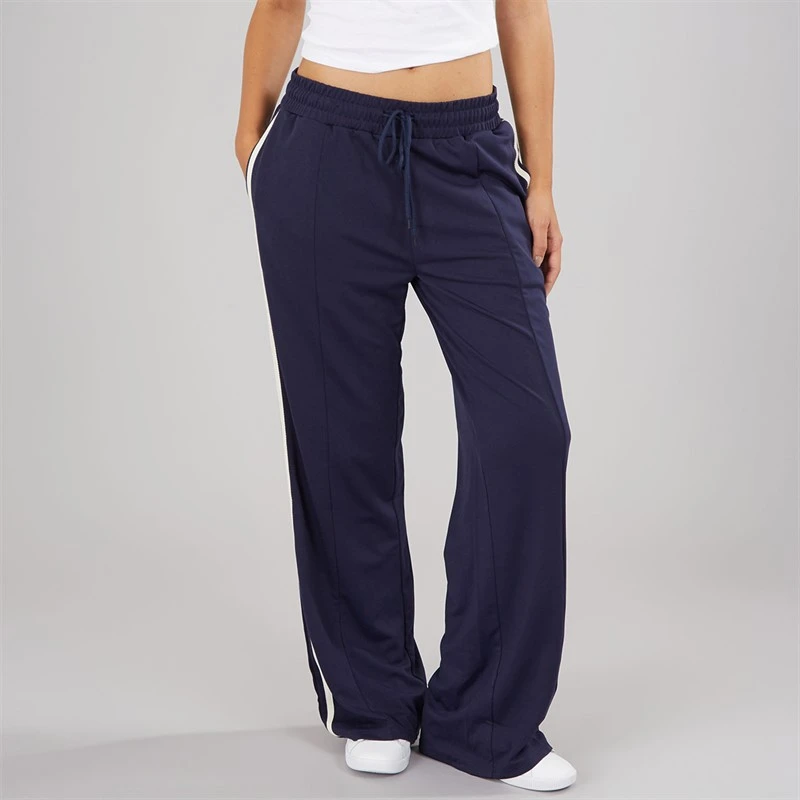 Brave Soul Womens Noelle Stripe Joggers Navy/Cream